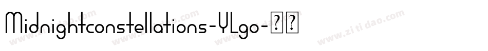 Midnightconstellations-YLgo字体转换