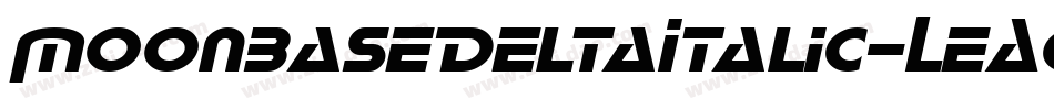 MoonbaseDeltaItalic-LeAg字体转换