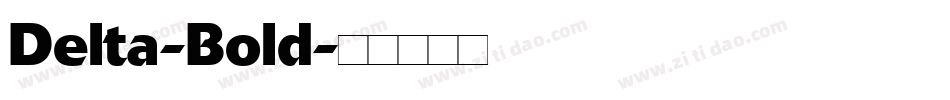 Delta-Bold字体转换