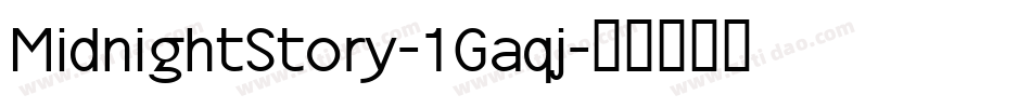 MidnightStory-1Gaqj字体转换