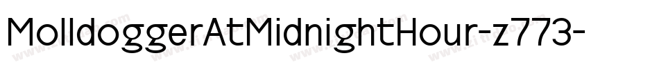 MolldoggerAtMidnightHour-z773字体转换
