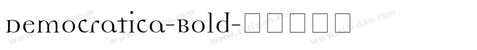 Democratica-Bold字体转换