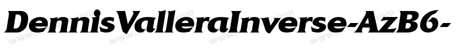 DennisValleraInverse-AzB6字体转换