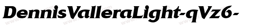 DennisValleraLight-qVz6字体转换