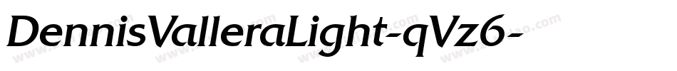 DennisValleraLight-qVz6字体转换