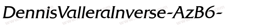 DennisValleraInverse-AzB6字体转换