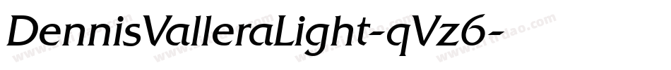 DennisValleraLight-qVz6字体转换