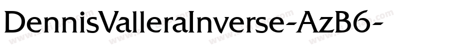 DennisValleraInverse-AzB6字体转换