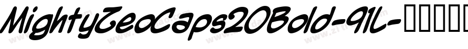 MightyZeoCaps20Bold-91L字体转换