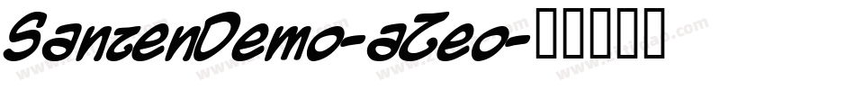SanzenDemo-aZeo字体转换