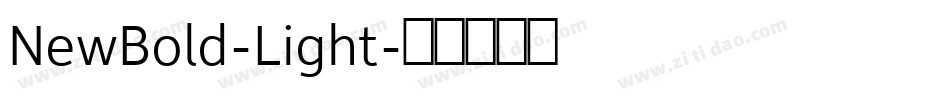 NewBold-Light字体转换