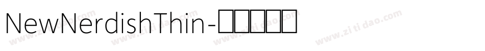 NewNerdishThin字体转换
