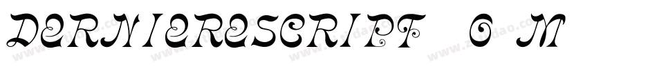 DerniereScript-6O5M字体转换
