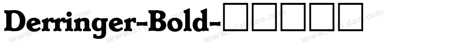 Derringer-Bold字体转换