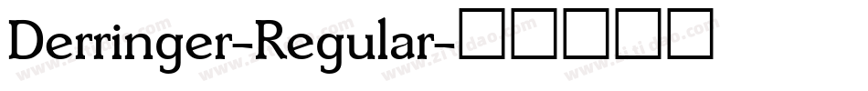 Derringer-Regular字体转换