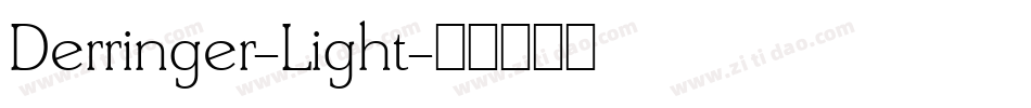 Derringer-Light字体转换