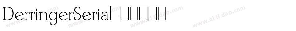 DerringerSerial字体转换