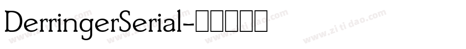 DerringerSerial字体转换