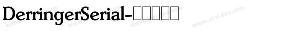 DerringerSerial字体转换