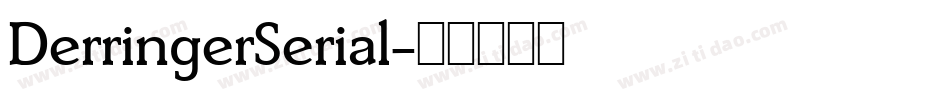 DerringerSerial字体转换
