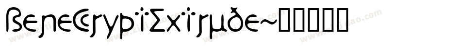 BeneCryptExtrude字体转换