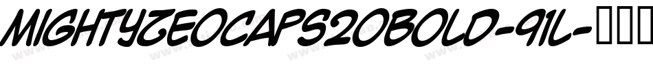 MightyZeoCaps20Bold-91L字体转换