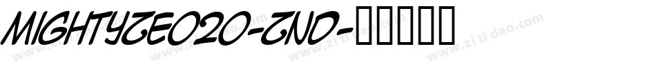 MightyZeo20-znD字体转换