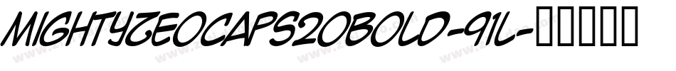 MightyZeoCaps20Bold-91L字体转换