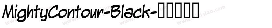 MightyContour-Black字体转换