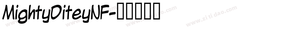 MightyDiteyNF字体转换