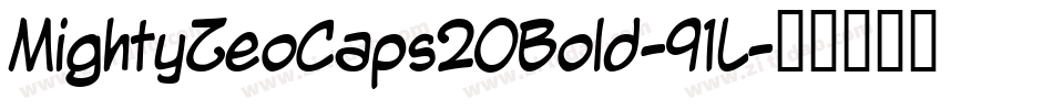 MightyZeoCaps20Bold-91L字体转换