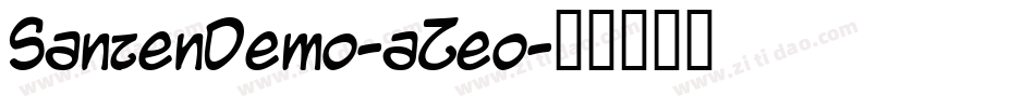 SanzenDemo-aZeo字体转换
