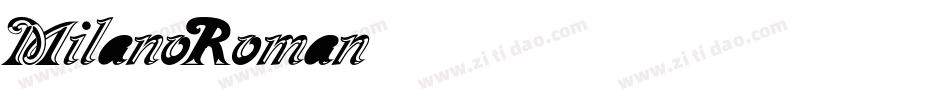 MilanoRoman字体转换