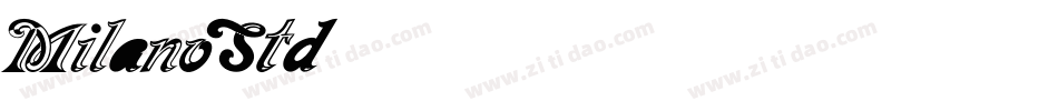 MilanoStd字体转换