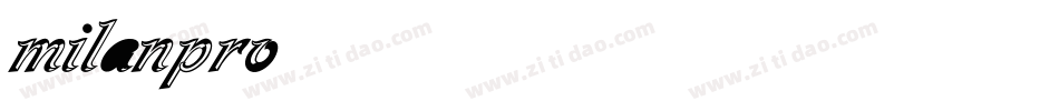 milanpro字体转换