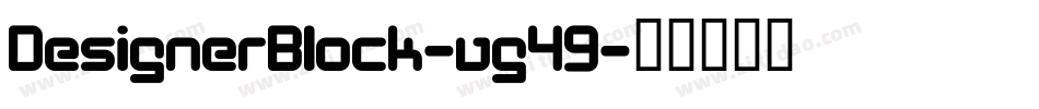 DesignerBlock-vg49字体转换