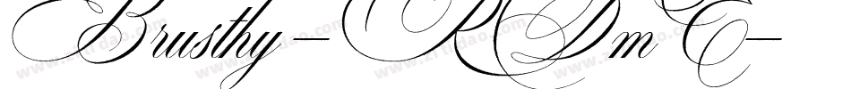 Brusthy-RDmE字体转换