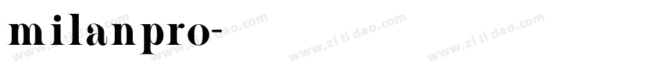 milanpro字体转换