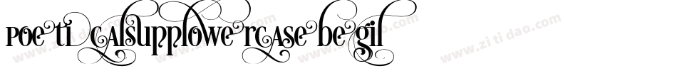 Poetica-SuppLowercaseBegI字体转换