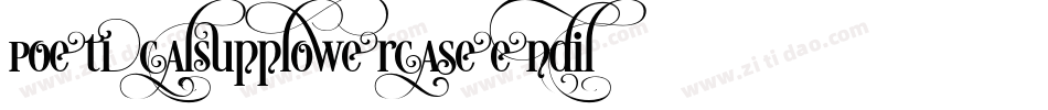 Poetica-SuppLowercaseEndI字体转换