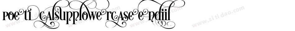 Poetica-SuppLowercaseEndII字体转换