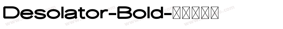 Desolator-Bold字体转换