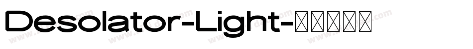 Desolator-Light字体转换