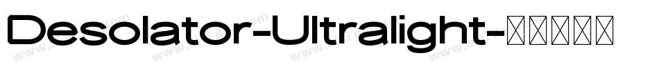 Desolator-Ultralight字体转换