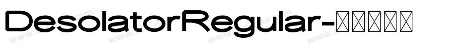 DesolatorRegular字体转换