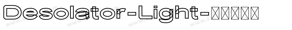 Desolator-Light字体转换