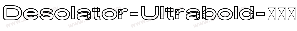 Desolator-Ultrabold字体转换