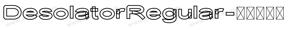 DesolatorRegular字体转换