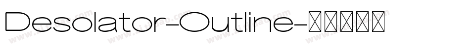 Desolator-Outline字体转换