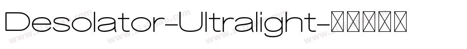 Desolator-Ultralight字体转换